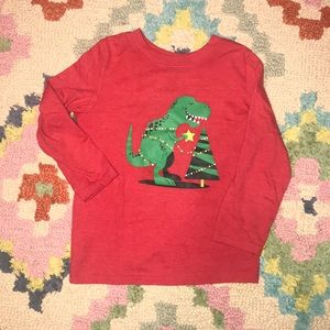 Kids T rex Xmas shirt